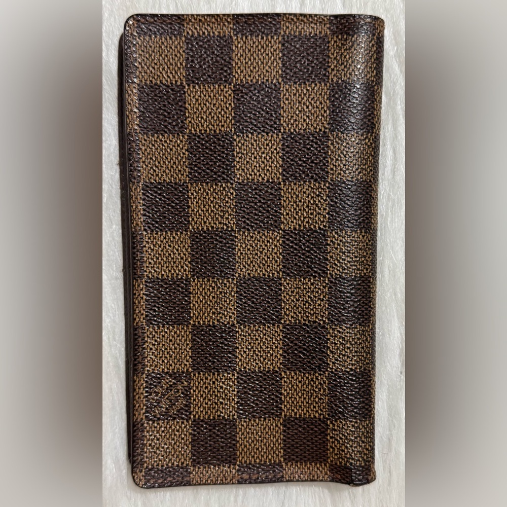 Authentic Vintage Louis Vuitton Damier Ebene Pattern Bifold Wallet GUC - Picture 3 of 15